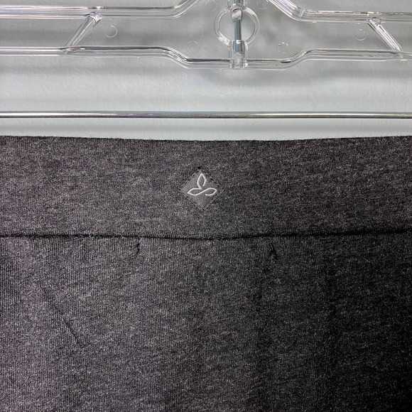 prAna Leah Asymmetrical Ruffle Wool Blend Dark Heathered Gray Mini Skirt Size S - Picture 12 of 14